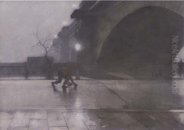 London Bij Avond Oil Painting by Willem Witsen