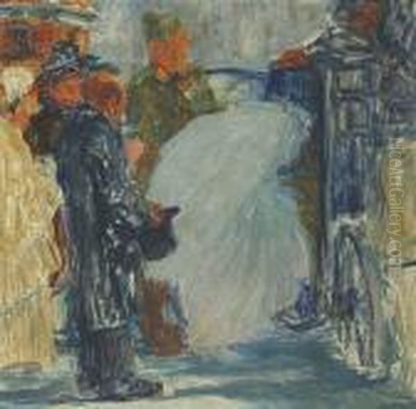 Hochzeit 1905-1906 Oil Painting by Witold Wojtkiewicz