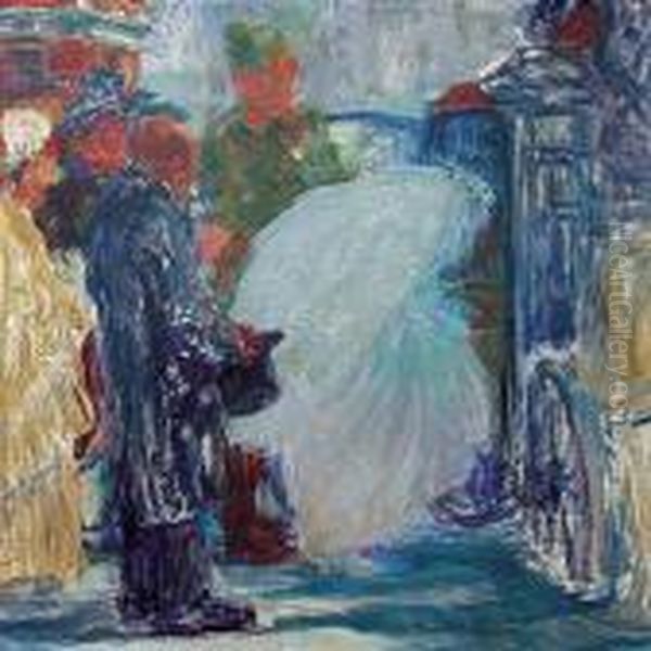 Hochzeit Ok. 1905 R. Oil Painting by Witold Wojtkiewicz