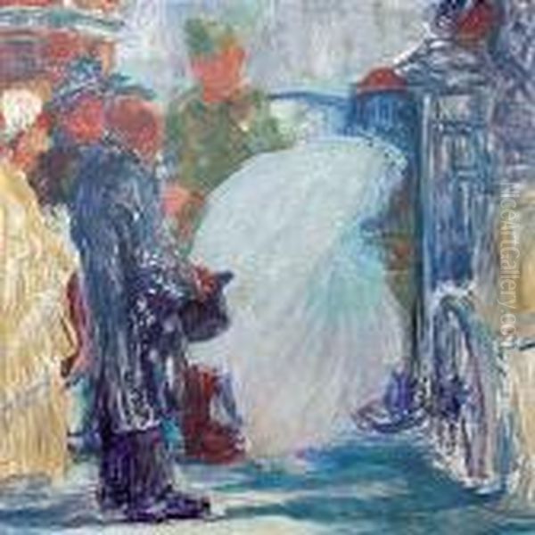 Hochzeit Oil Painting by Witold Wojtkiewicz