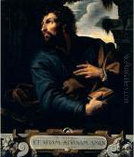 Saint Matthew Oil Painting by Artus Wollfort