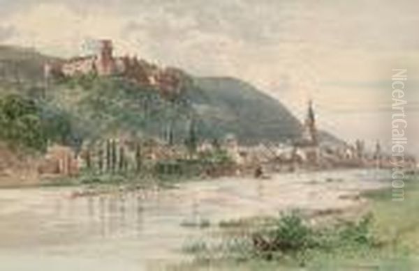 Views Of Heidelberg, Germany Oil Painting by George Wolfe