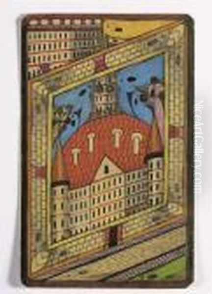 Grand Hotel Skt. Adolf Oil Painting by Adolf Wolfli