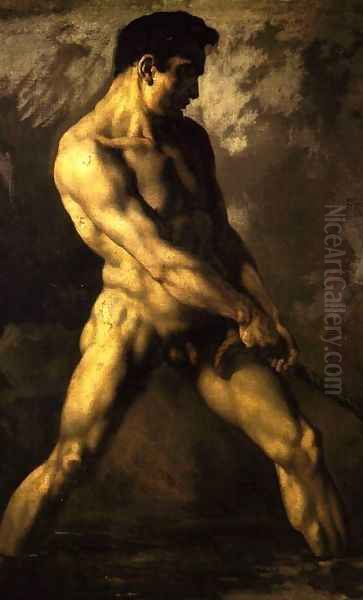 nude man Oil Painting by Theodore Gericault