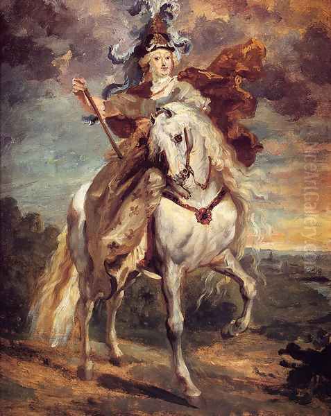 Marie De Medici At Pont-De-Ce Oil Painting by Theodore Gericault