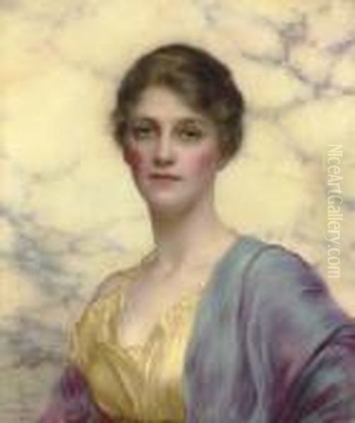 Portrait Of A Beauty Oil Painting by William Clarke Wontner