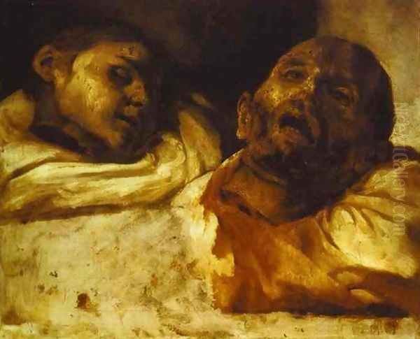 Heads Severed Oil Painting by Theodore Gericault