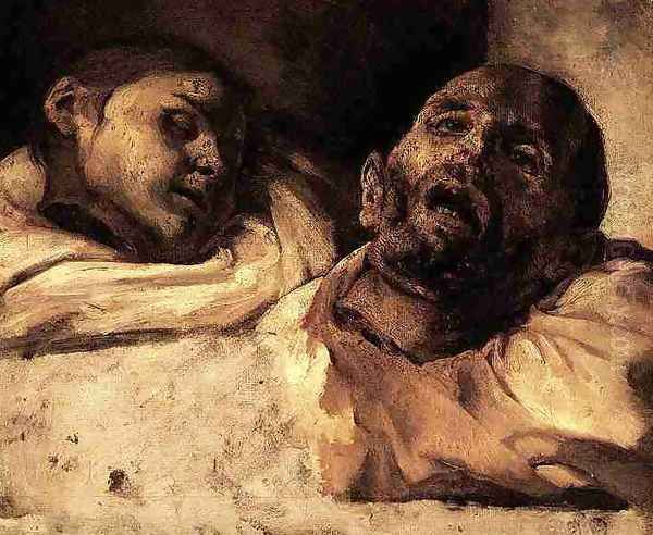 Severed Heads Oil Painting by Theodore Gericault