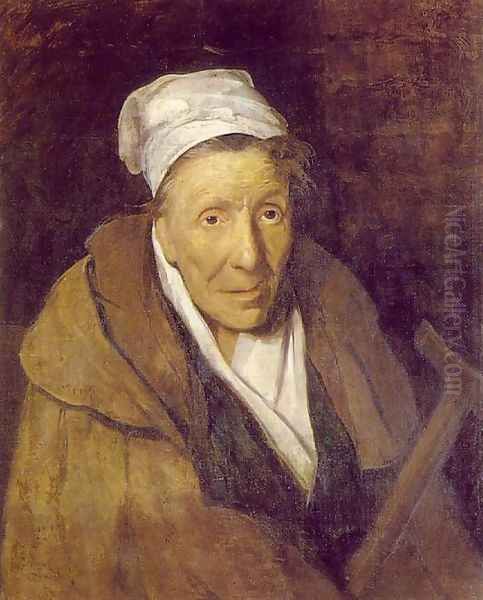 Woman with Gambling Mania Oil Painting by Theodore Gericault