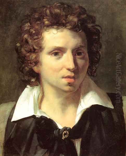 A Portrait of a Young Man Oil Painting by Theodore Gericault