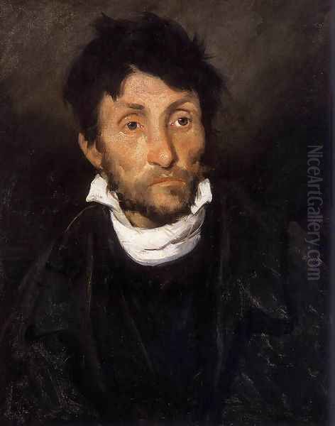 Portrait of a Kleptomaniac c. 1820 Oil Painting by Theodore Gericault