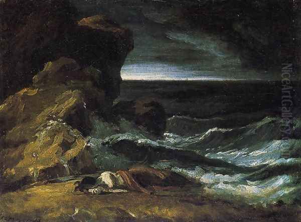 The Wreck 1821-24 Oil Painting by Theodore Gericault