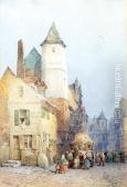 Le Mans, Brittany Oil Painting by Lewis John Wood