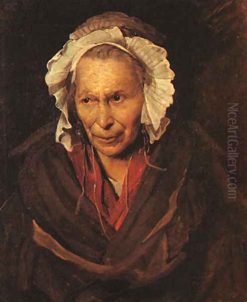 Portrait of a Child Murderer Oil Painting by Theodore Gericault