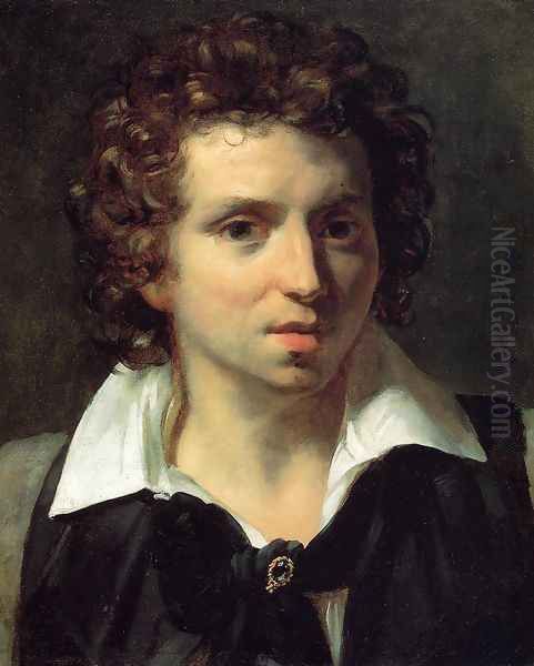 Portrait of a Young Man Oil Painting by Theodore Gericault