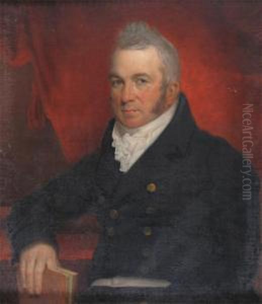 Portrait Of John Newman Oil Painting by Samuel Woodforde