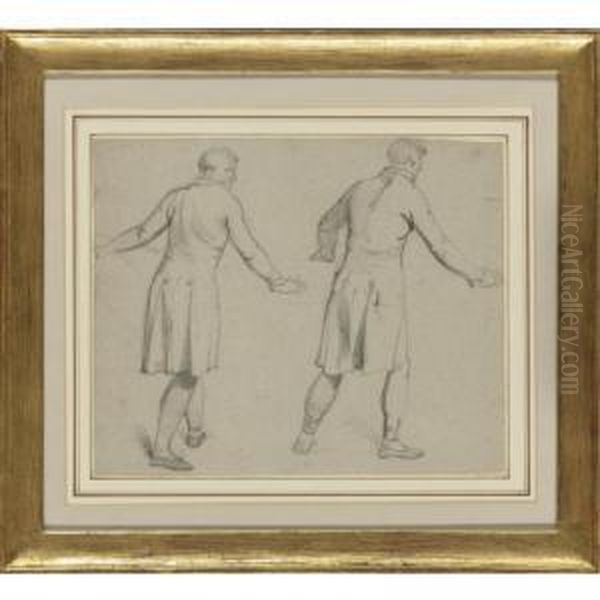 Two Studies Of Men Oil Painting by Samuel Woodforde