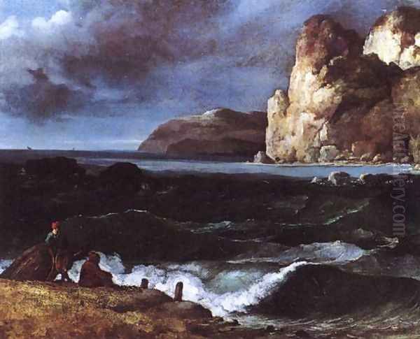 Marina Oil Painting by Theodore Gericault