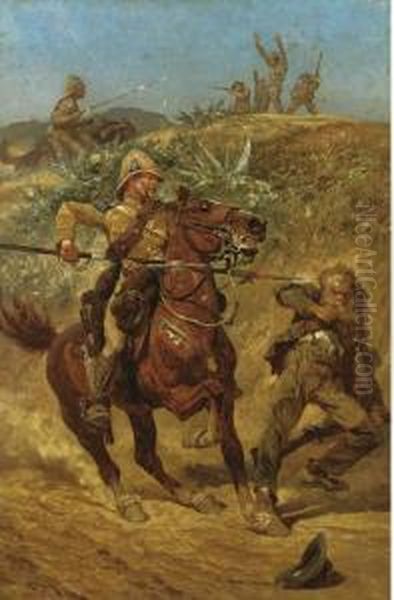 The Boer War Oil Painting by Richard Caton Woodville