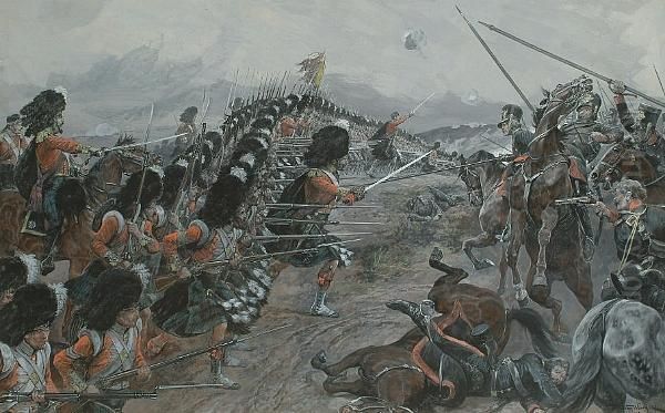 The Argyle And Southerland Highlanders At The Battle Of The Alma Oil Painting by Richard Caton Woodville