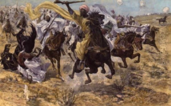 Charge Oil Painting by Richard Caton Woodville