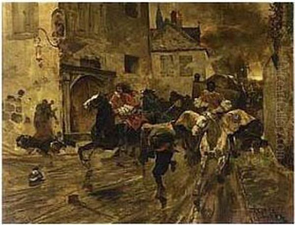 The Charge Oil Painting by Richard Caton Woodville