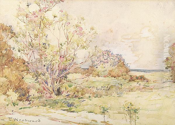 Spring Landscape Along The Gulf Coast, Biloxi Oil Painting by Ellsworth Woodward