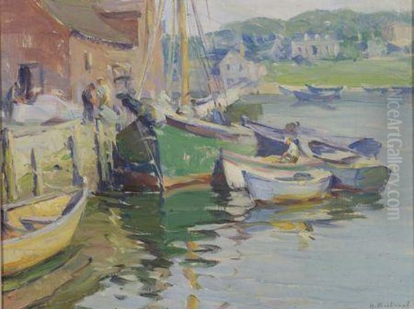 Chester, Nova Scotia Oil Painting by Mabel May Woodward