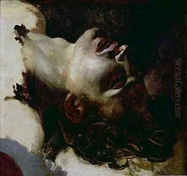 Head of a Dead Young Man Oil Painting by Theodore Gericault