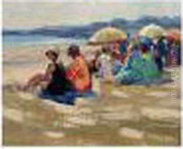 After The Dip Oil Painting by Mabel May Woodward