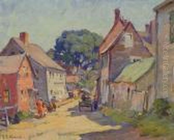 Blacks In Charleston, South Carolina Oil Painting by Mabel May Woodward