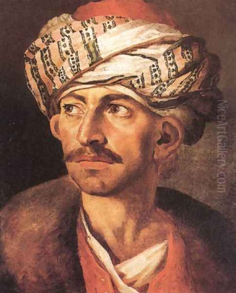 Portrait of Mustafà Oil Painting by Theodore Gericault