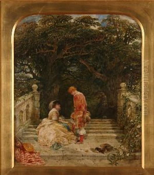 Afternoon Calm Oil Painting by Alfred Joseph Woolmer