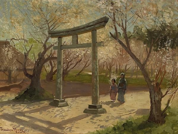 Sugita Oil Painting by Theodore Wores