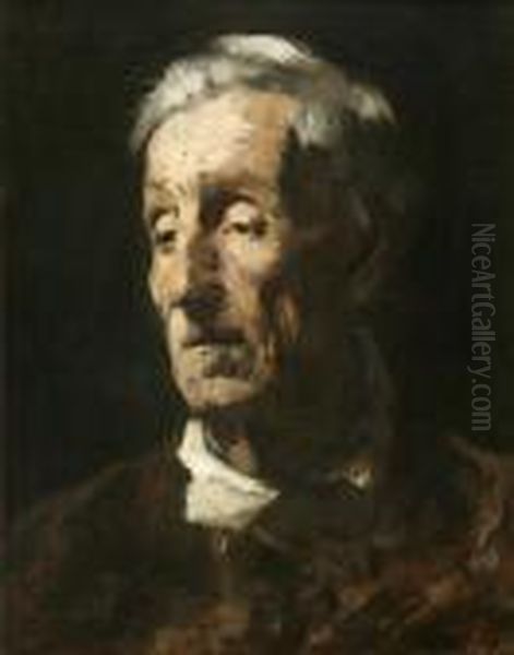 Charakter-portrat Oil Painting by Theodore Wores