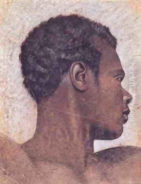 Head of a Negro Oil Painting by Theodore Gericault