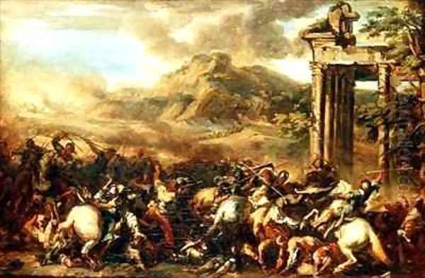 The battle of the Corsini Oil Painting by Theodore Gericault