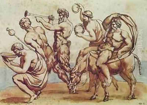 Bacchanal Oil Painting by Theodore Gericault