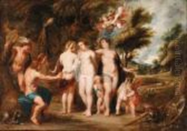 The Judgement Of Paris Oil Painting by Frans Wouters