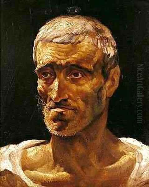 Head of a Shipwrecked Man Oil Painting by Theodore Gericault