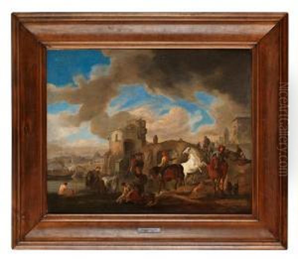 Hans Efterfoljd Oil Painting by Pieter Wouwermans or Wouwerman