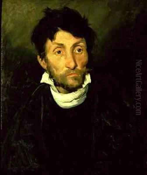 Kleptomania Portrait of a Kleptomaniac Oil Painting by Theodore Gericault