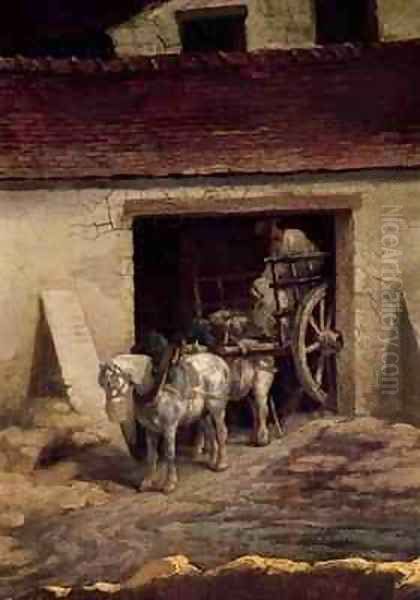 The Kiln at the Plaster Works Oil Painting by Theodore Gericault