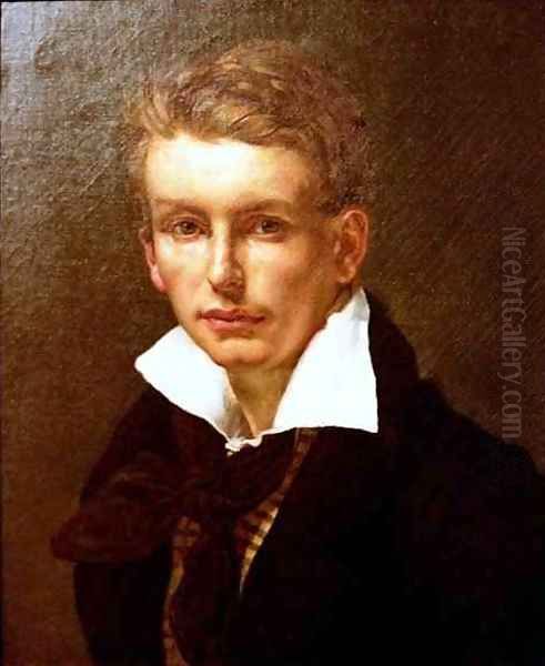 Portrait of a Young Man 2 Oil Painting by Theodore Gericault