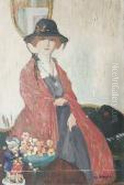 The Artist's Wife Oil Painting by James Wright