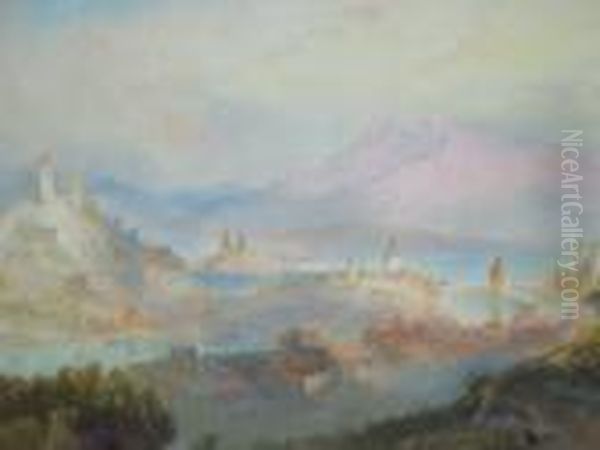 Lucerne Oil Painting by Richard Henry Wright