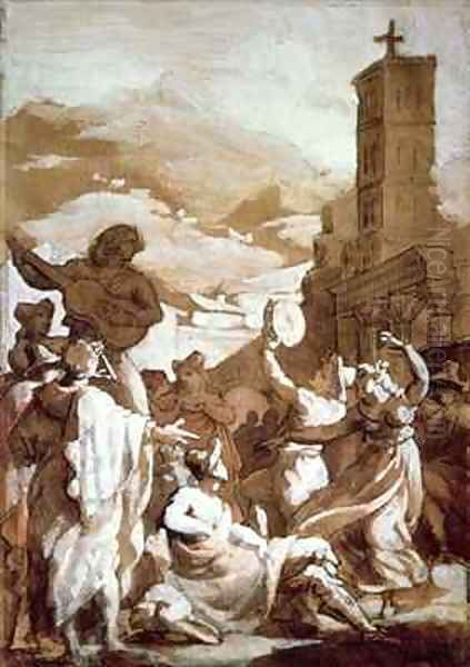 The Tarantella Oil Painting by Theodore Gericault