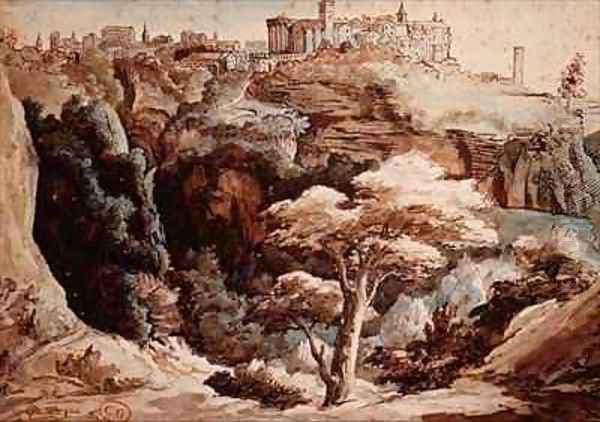 View of Tivoli Oil Painting by Theodore Gericault