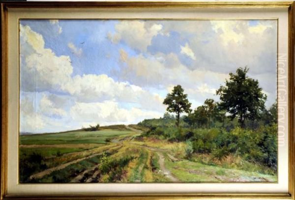 Chemin De Campagne Oil Painting by Xavier Wurth