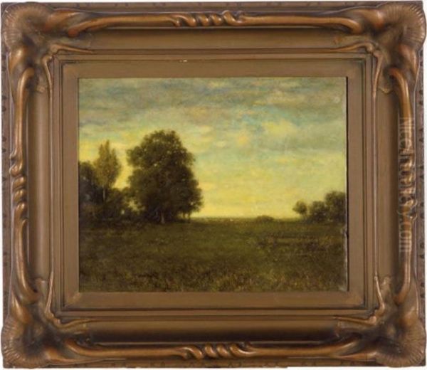 A Meadow With Trees Oil Painting by Alexander Helwig Wyant